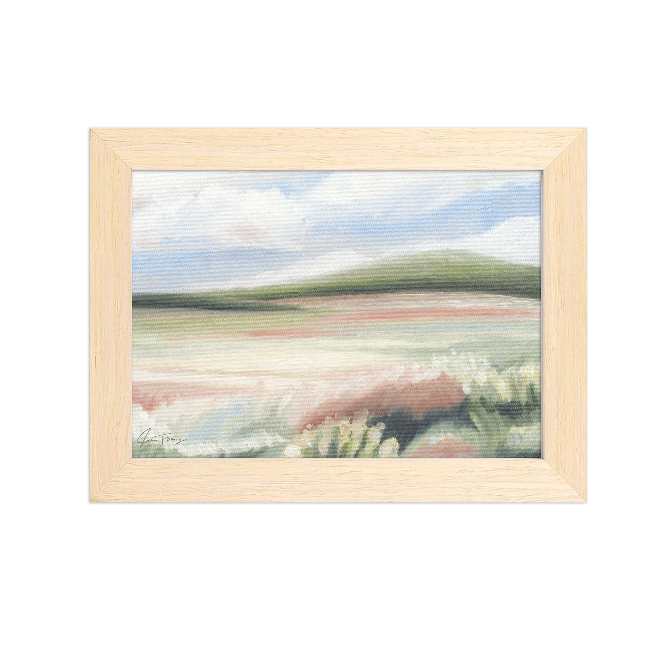 Framed Alongside Landscape Canvas Print