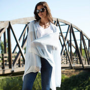 Tiny Stripe Insect Shield Scarf | Blue