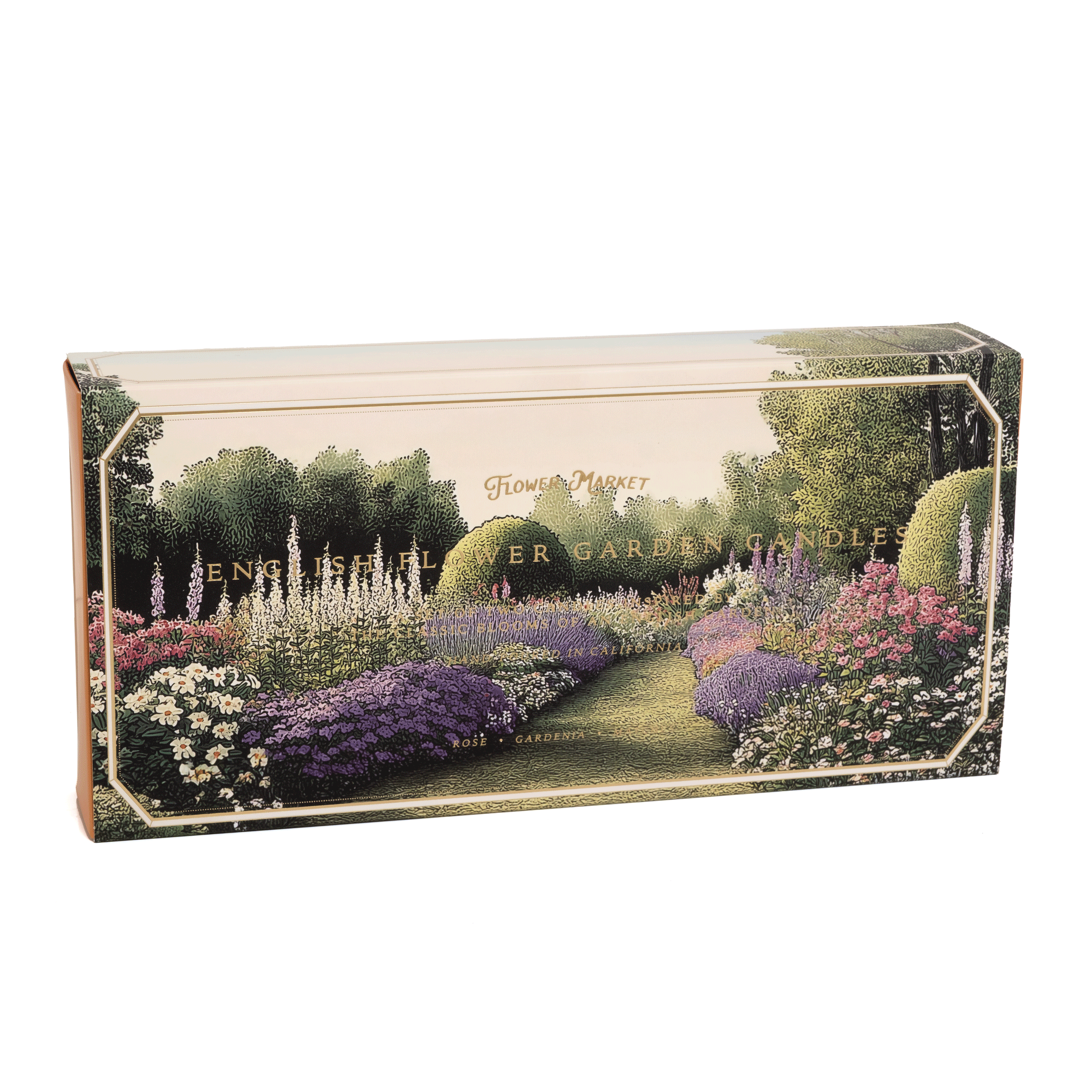 English Flower Garden Candle Set