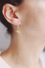 Hammered North Star Earrings