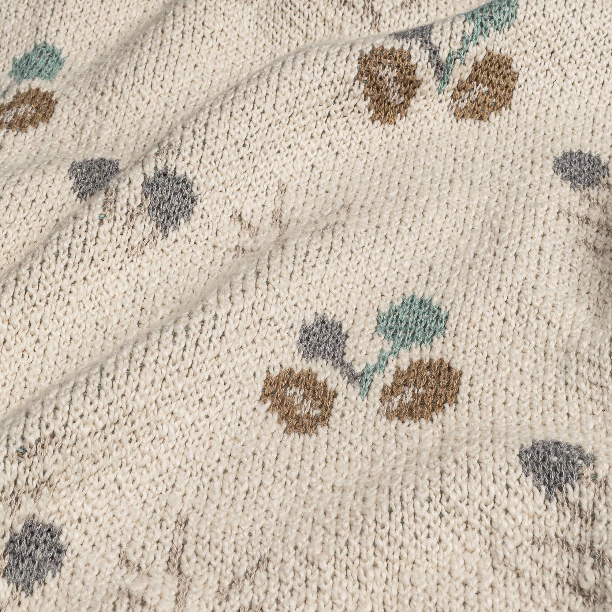 Poppy Organic Cotton Knitted Baby Blanket