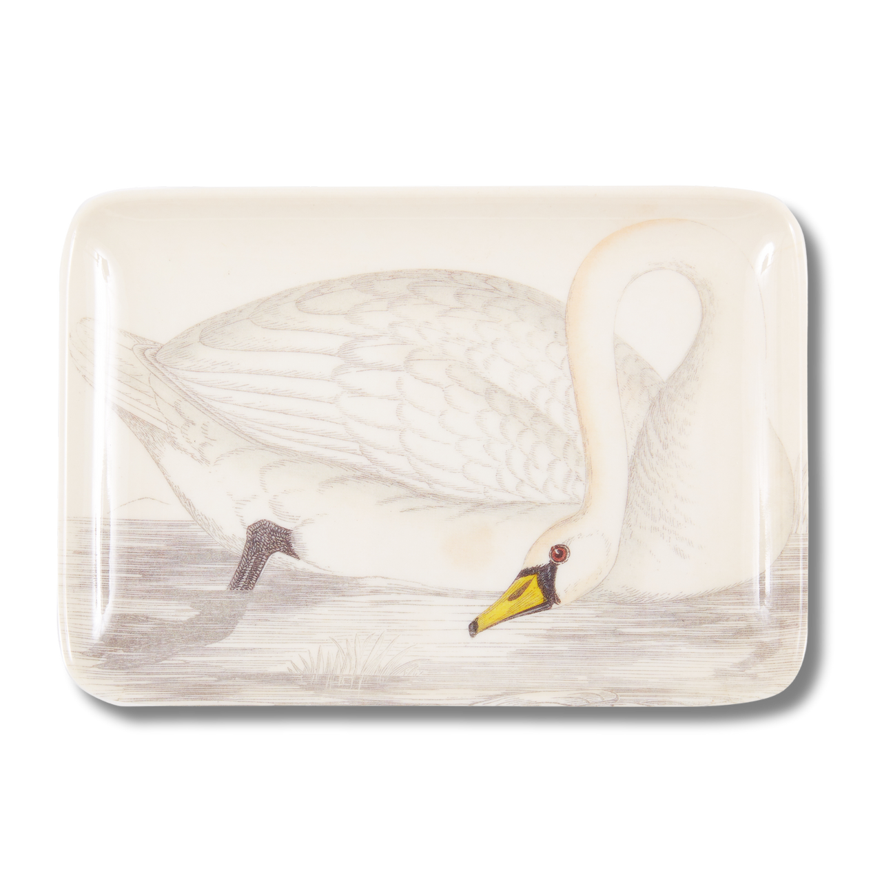 Swan Melamine Valet Tray