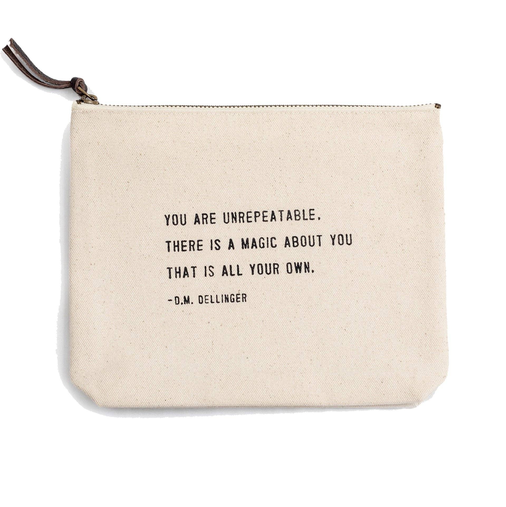 D.M. Dellinger Canvas Zip Bag