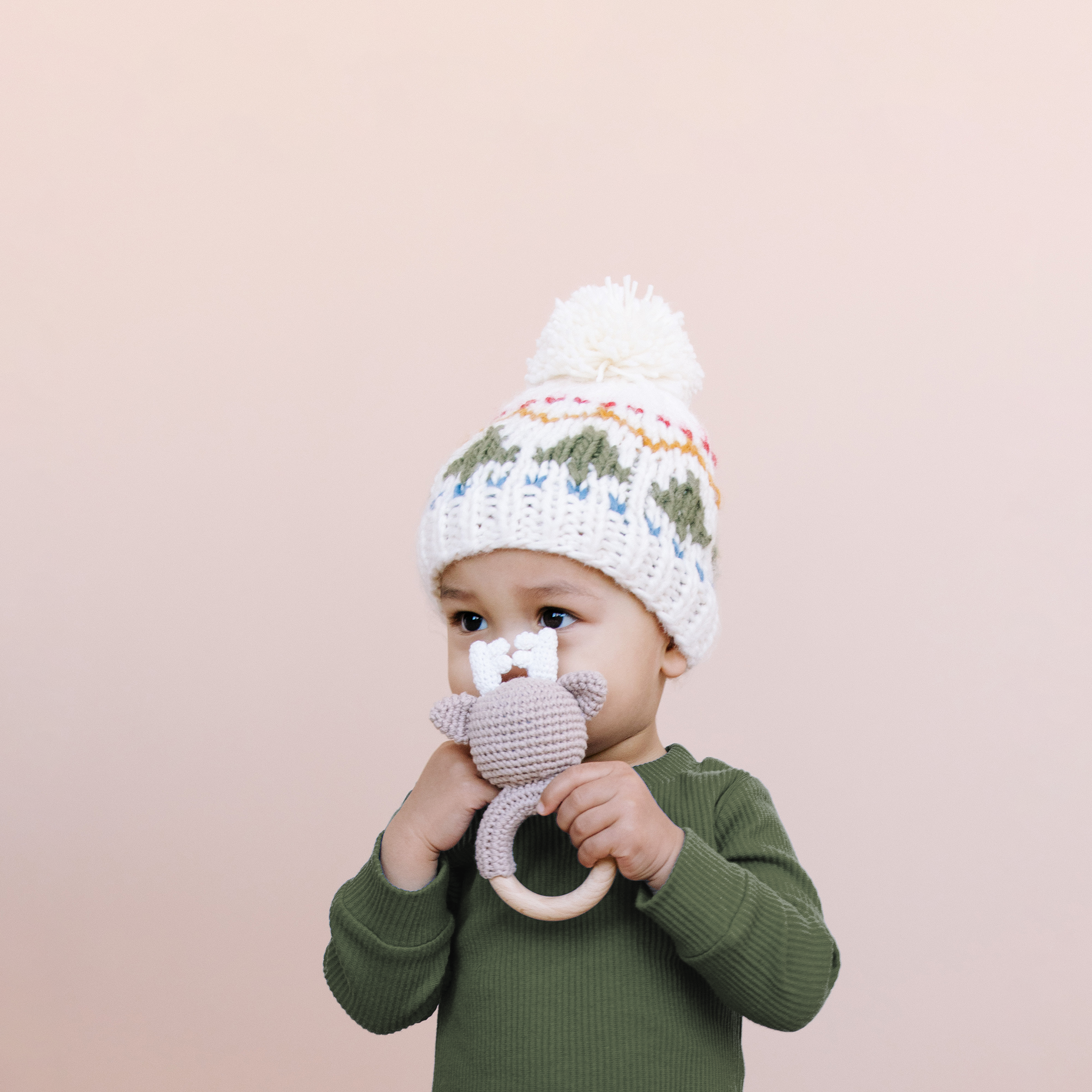 Deer Crochet Teether Rattle