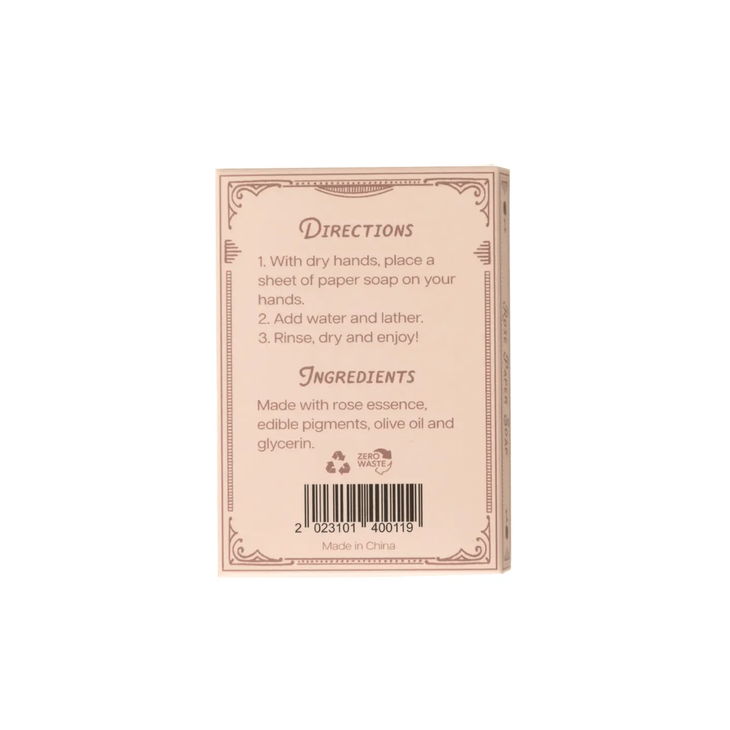 Rose Scented Paper Soap