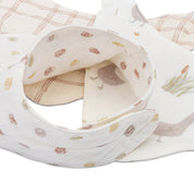 Farmhouse Goose Muslin Bib Set