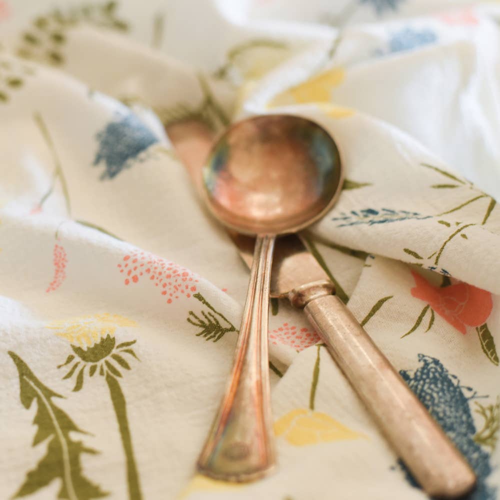 Meadow Wildflower Kitchen Tea Towel