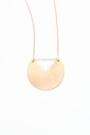 Minimalist Geometric Circle Necklace
