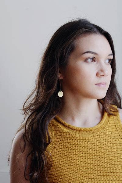 Modern Circle Drop Earrings