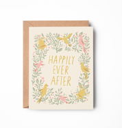 Nature Happily Ever After Wedding Card