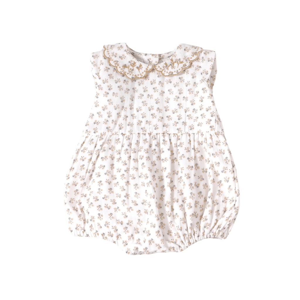 Olivia Ditsy Floral Baby Bubble Romper