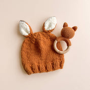 Fox Crochet Teether Rattle