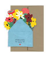 Thank You Flowers Die Cut Card