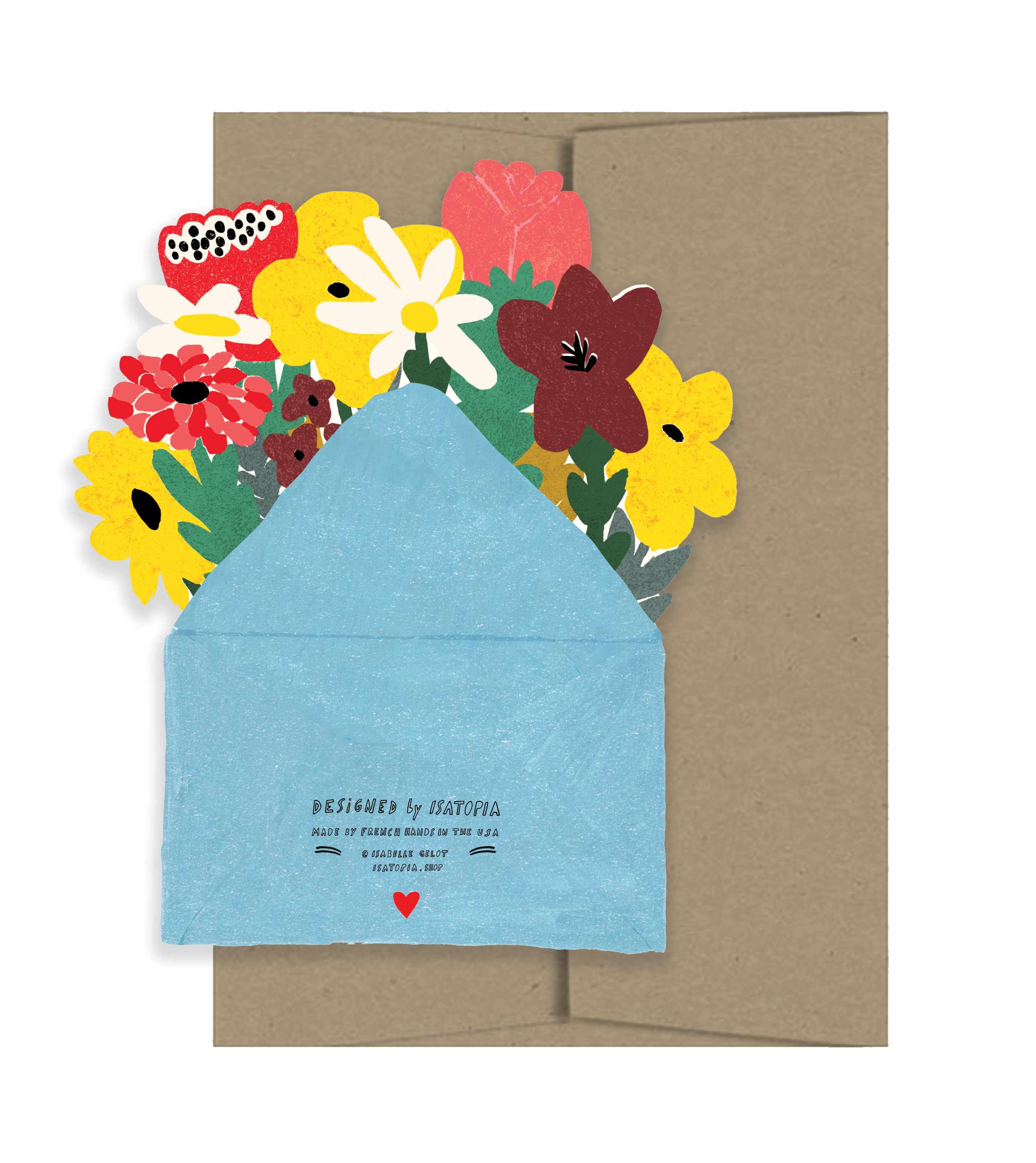Thank You Flowers Die Cut Card