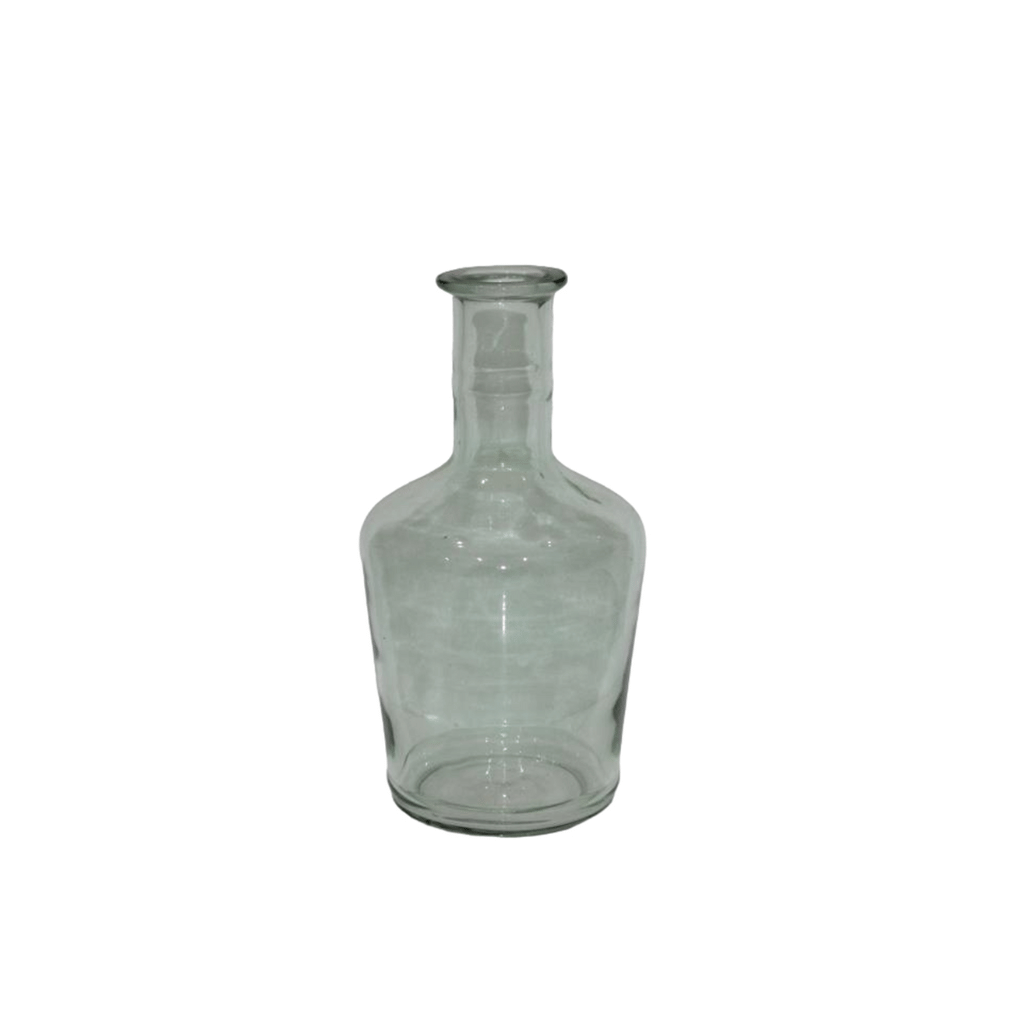 Green Glass Jar Vase