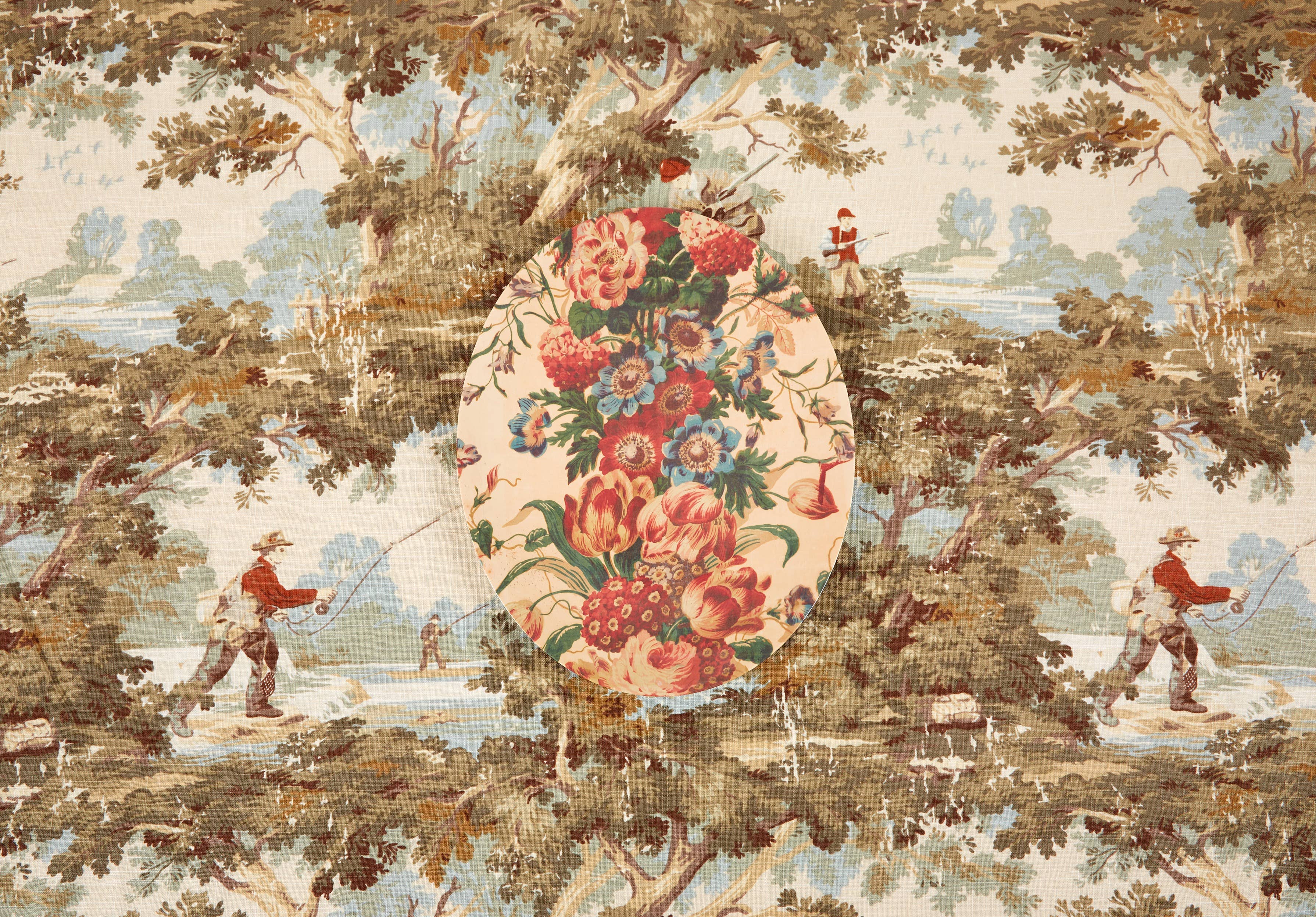 English Garden Oval Tray