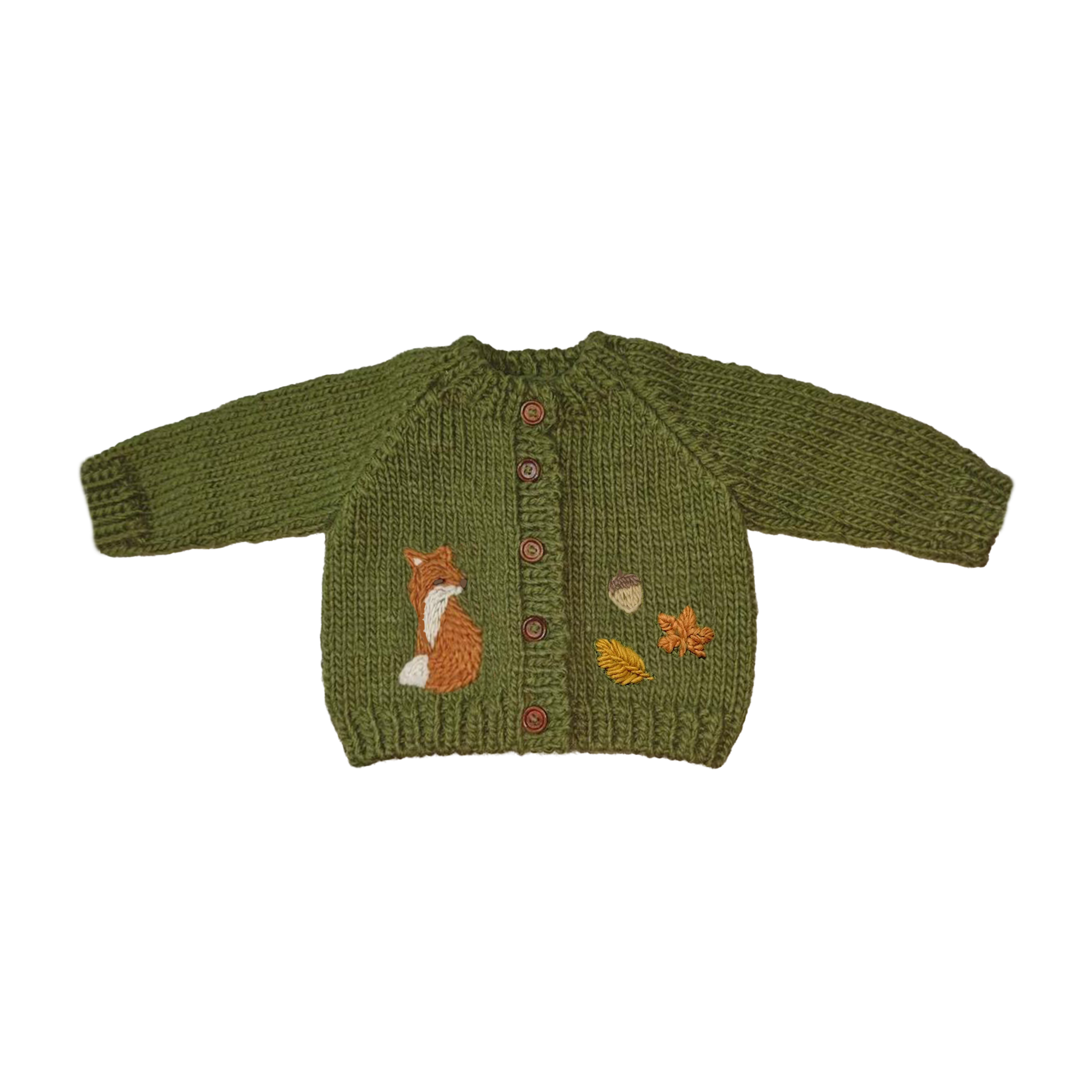 Woodland Fox Baby Cardigan