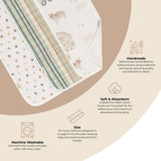 Farmhouse Tractor Burp Cloth Set