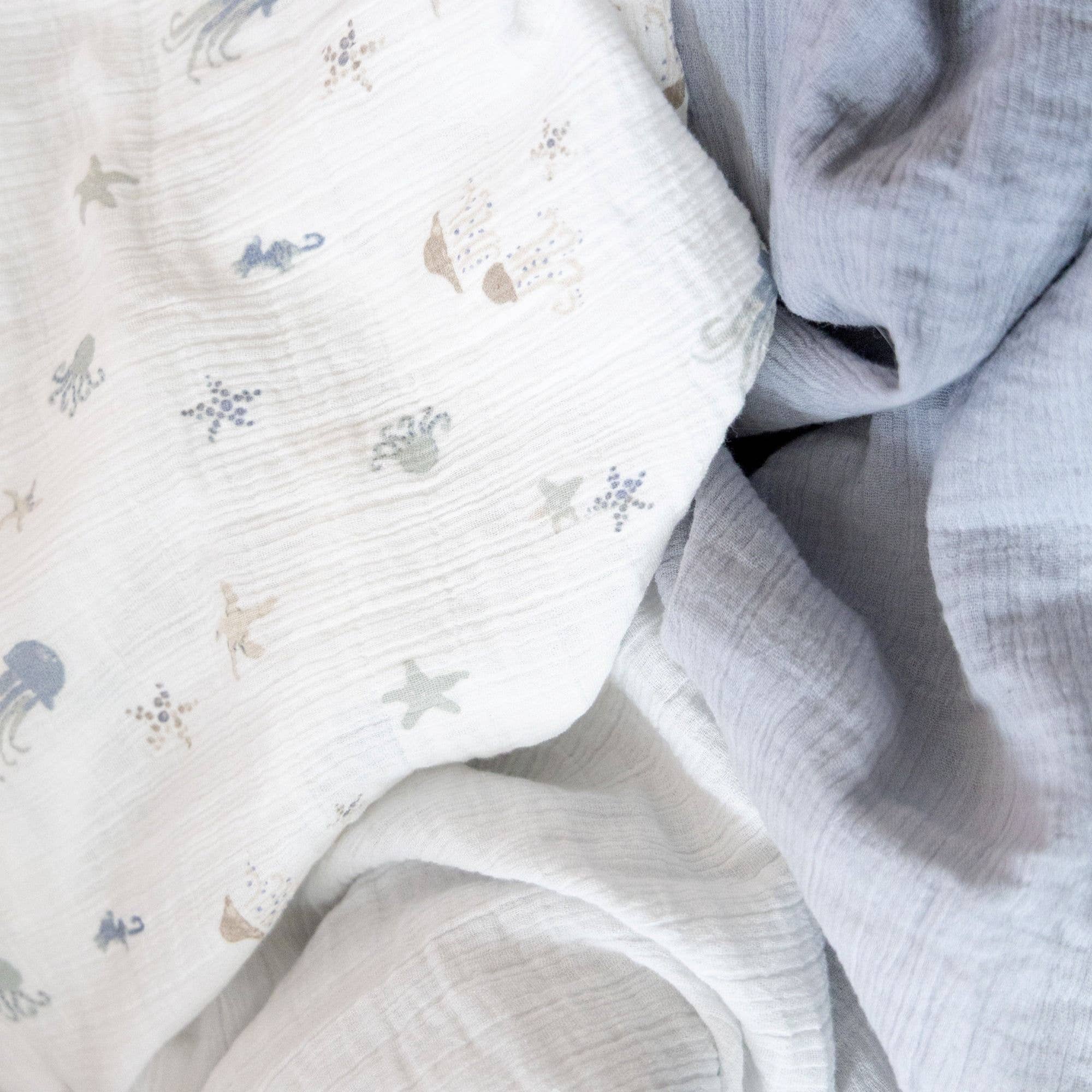 Sea Life Muslin Swaddle Set