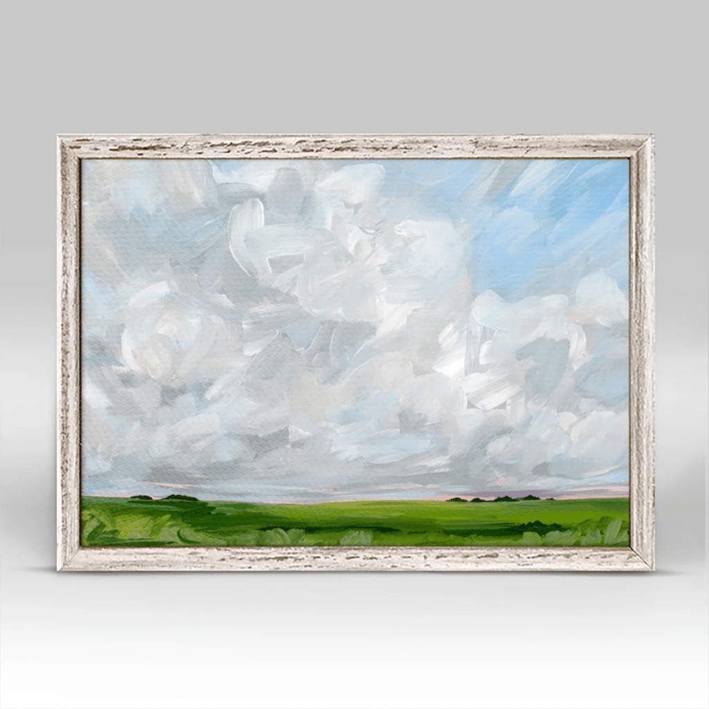 Fields in June Framed Canvas