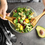 Olive Wood Salad Serving Set