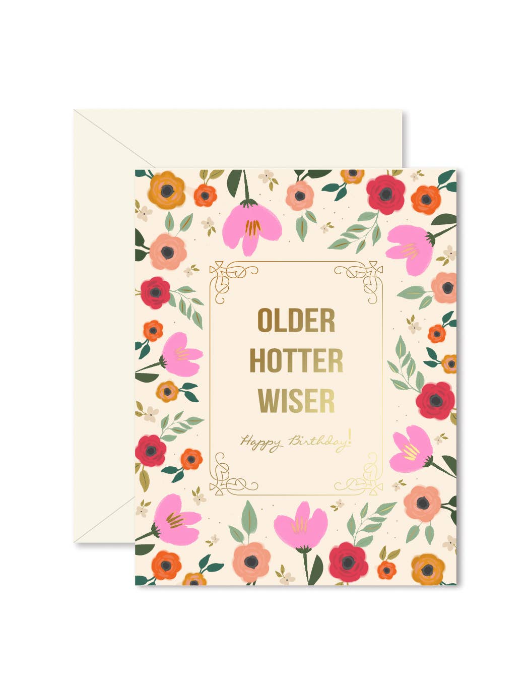 Older, Hotter, Wiser Birthday Card