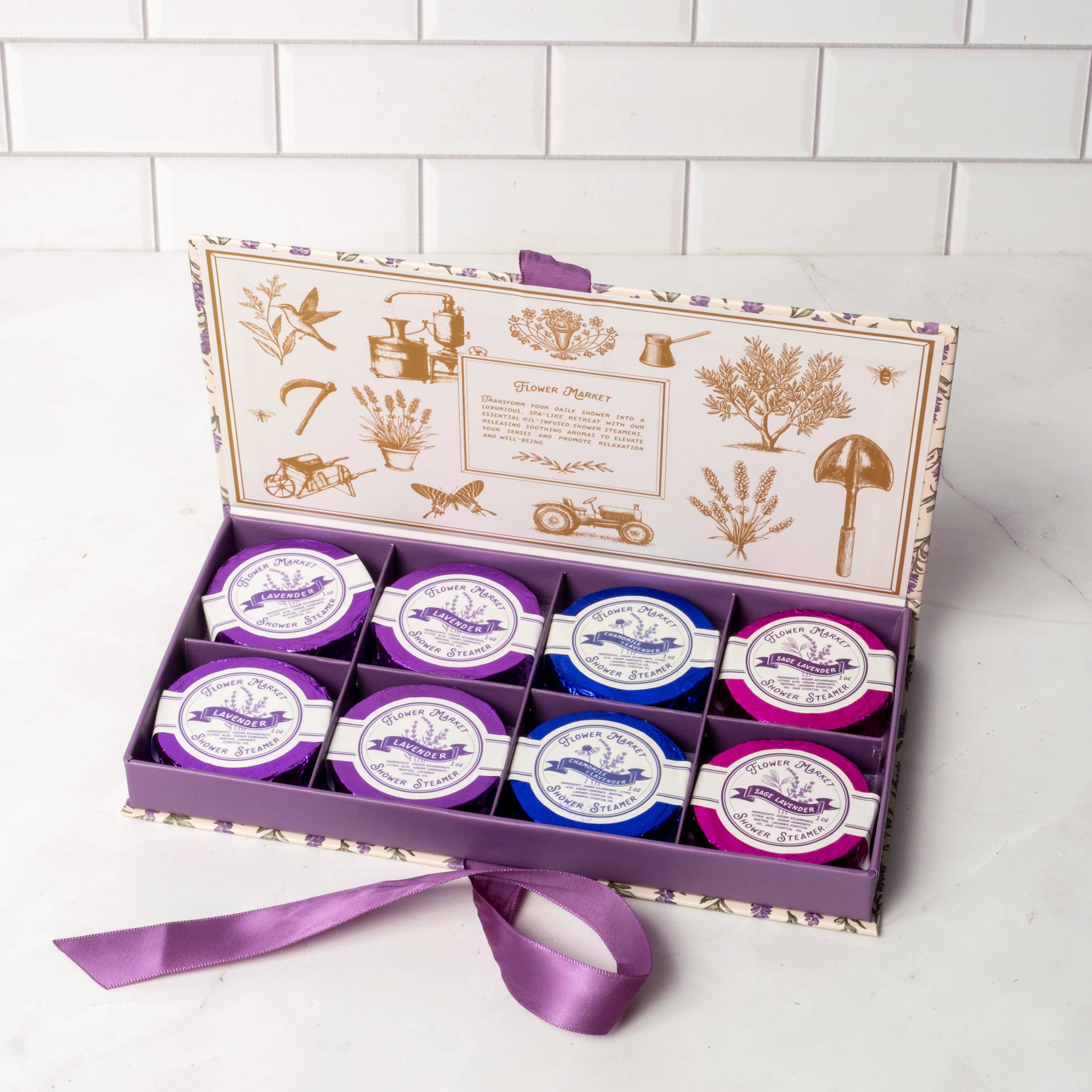 Lavender Aromatherapy Shower Steamer Set