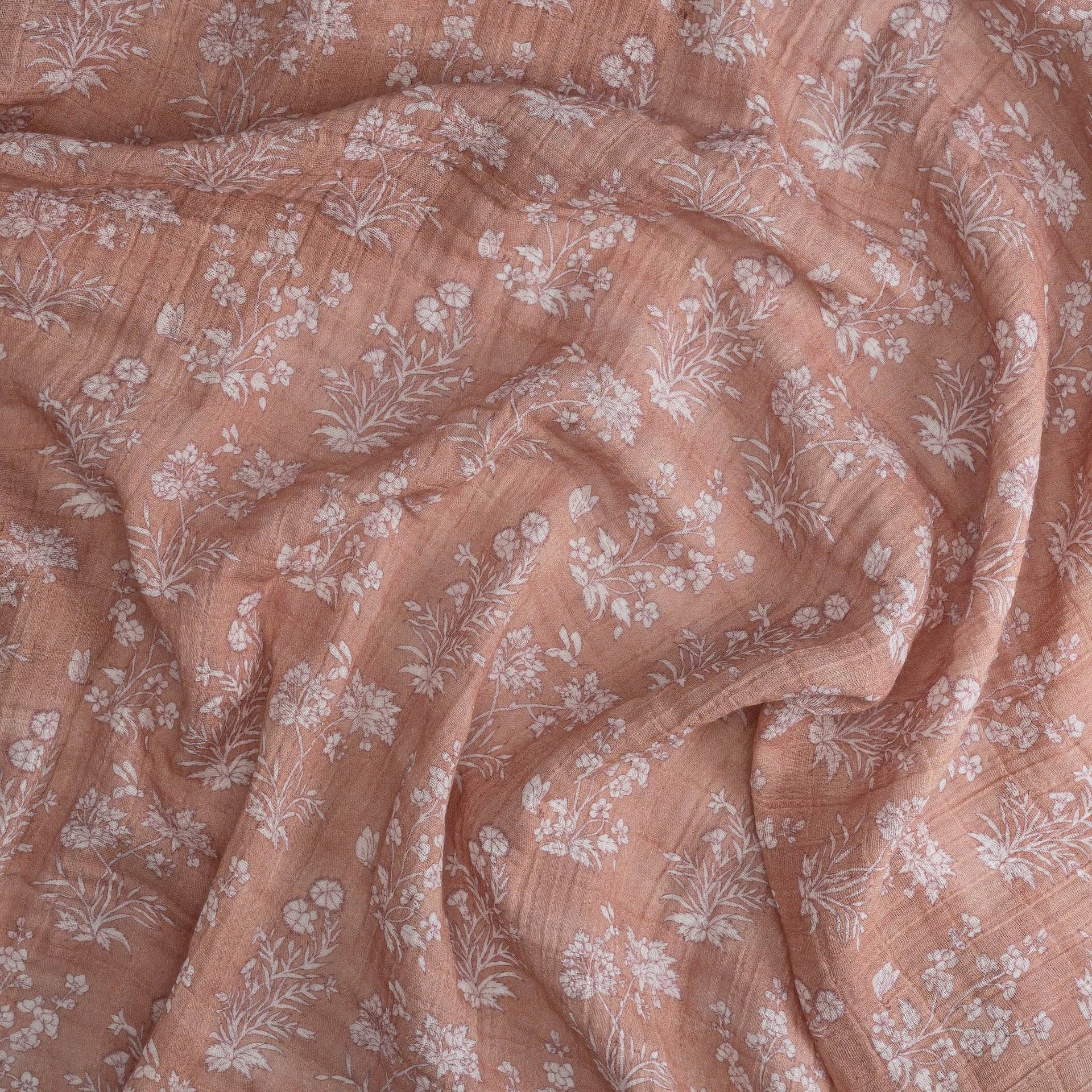 Violet Floral Muslin Swaddle Set
