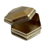 Polished Brass Hexagon Trinket Box