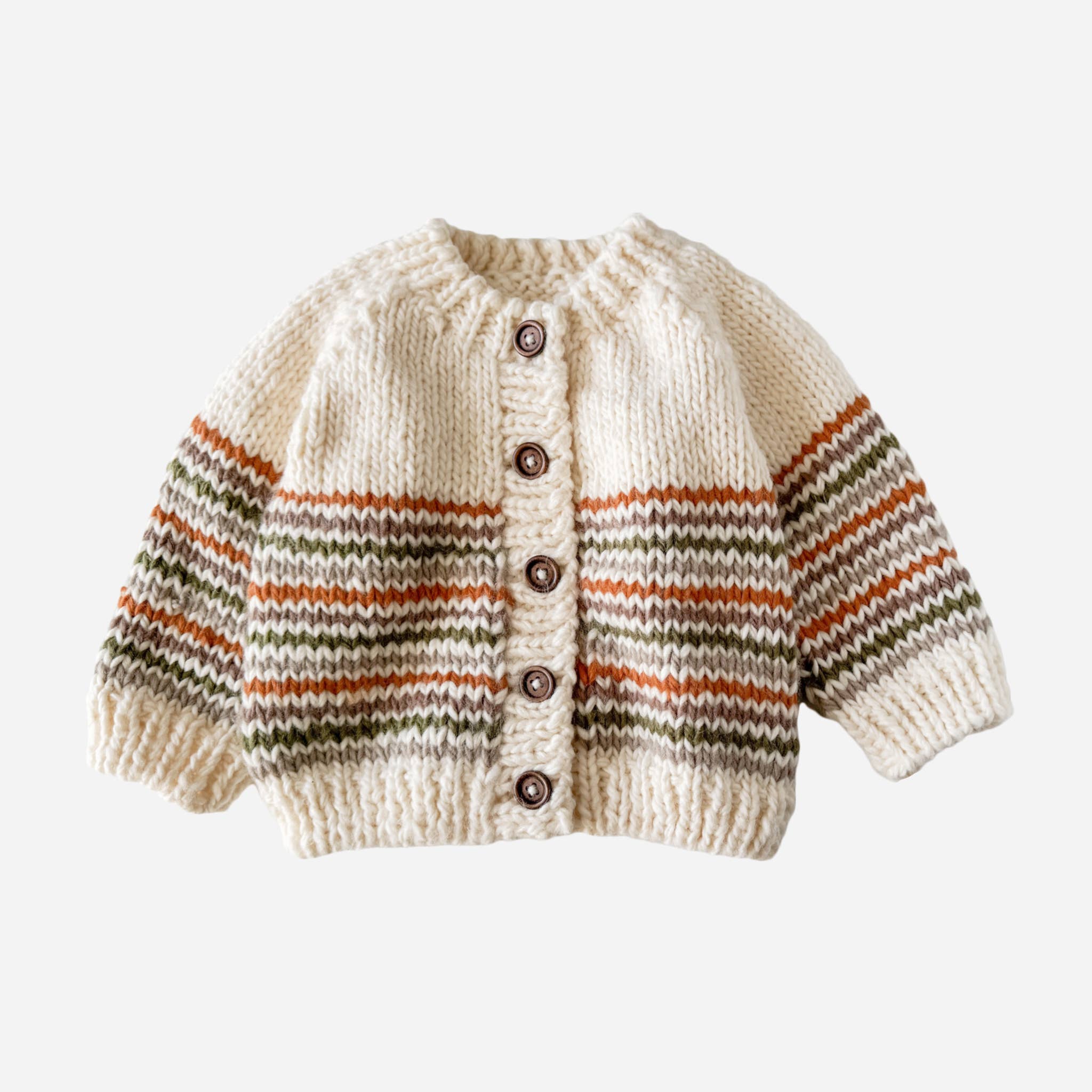 Woodland Stripe Baby Cardigan