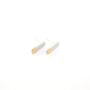 Tiny Reed Studs | Blue/Gold