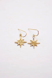 Hammered North Star Earrings