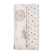 Farmhouse Tractor Muslin Swaddle Set