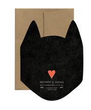 Black Cat Die Cut Card
