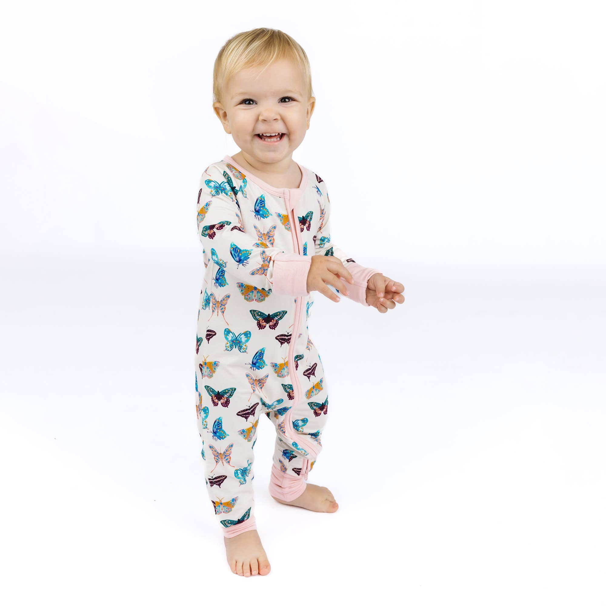 Butterflies Bamboo Baby Pajamas