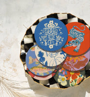 Blue Flower Bouquet Seedlings Coaster