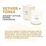 Vetiver + Tonka Candle