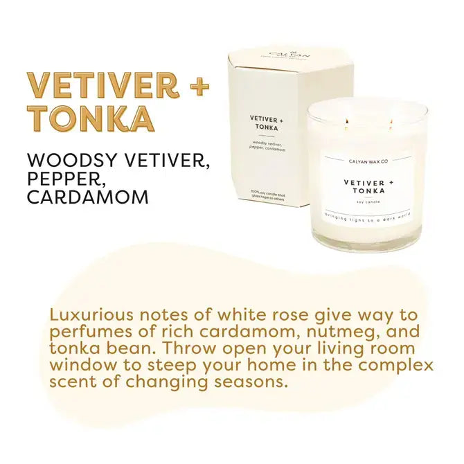 Vetiver + Tonka Candle