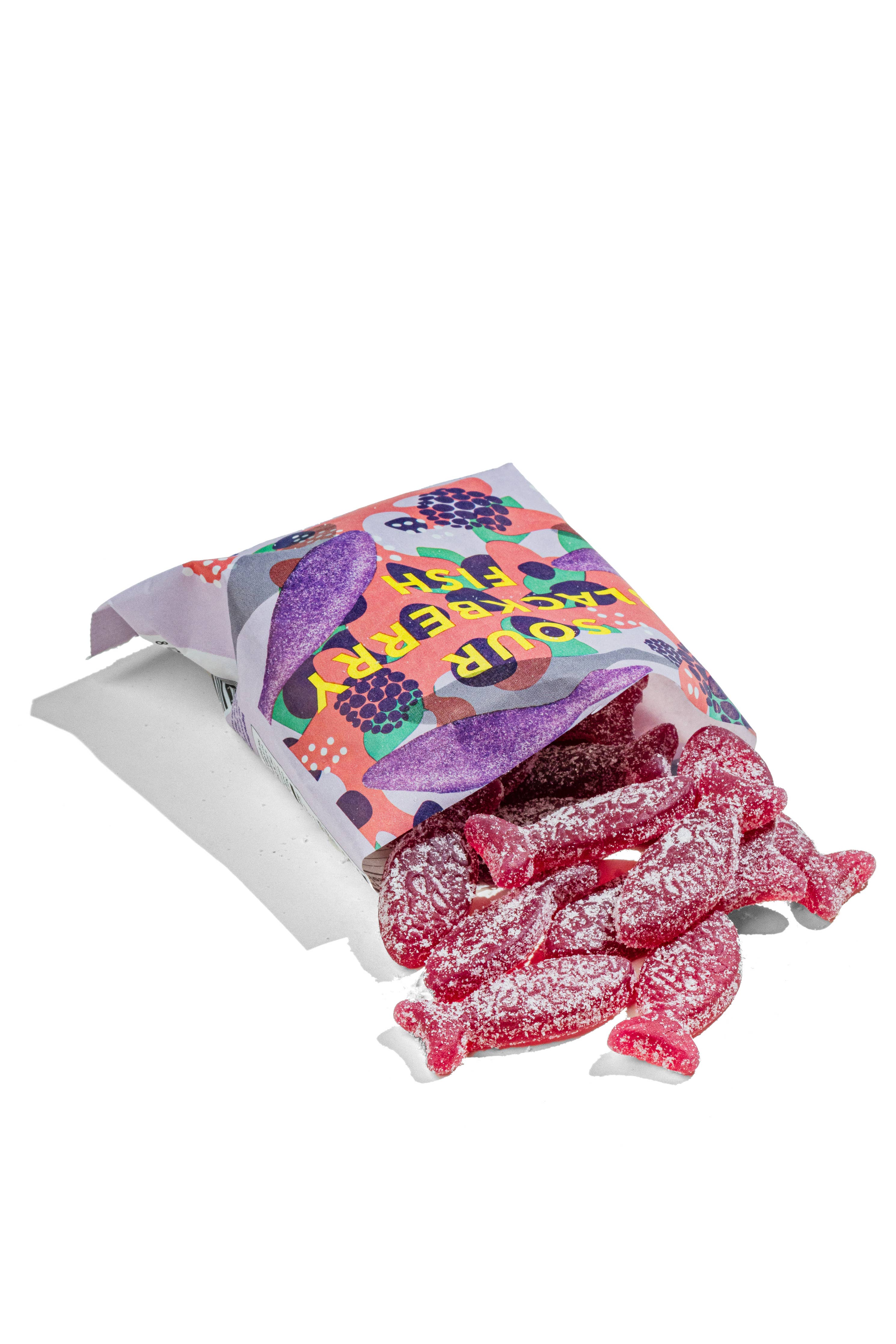 Sour Blackberry Swedish Fish Candy