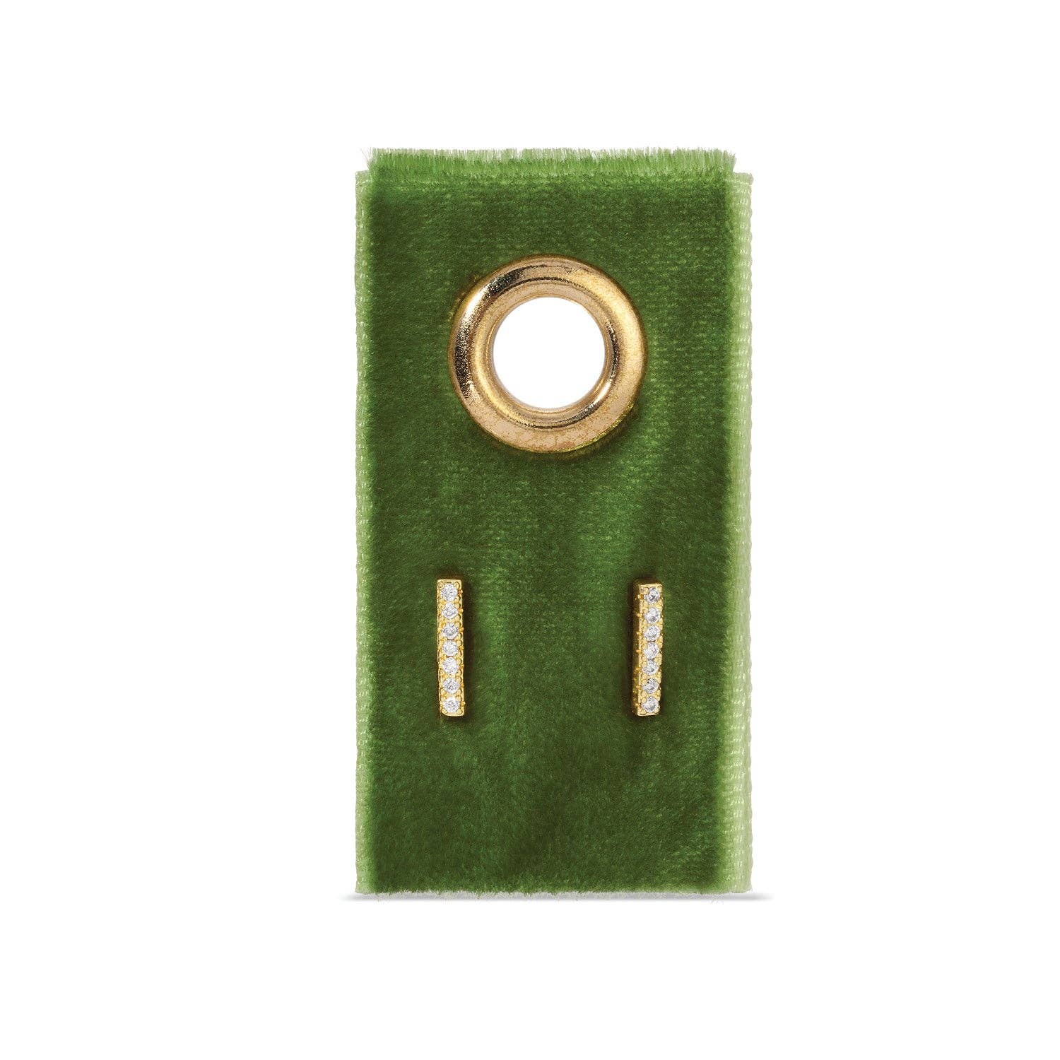 Pavé Bar Stud Earrings