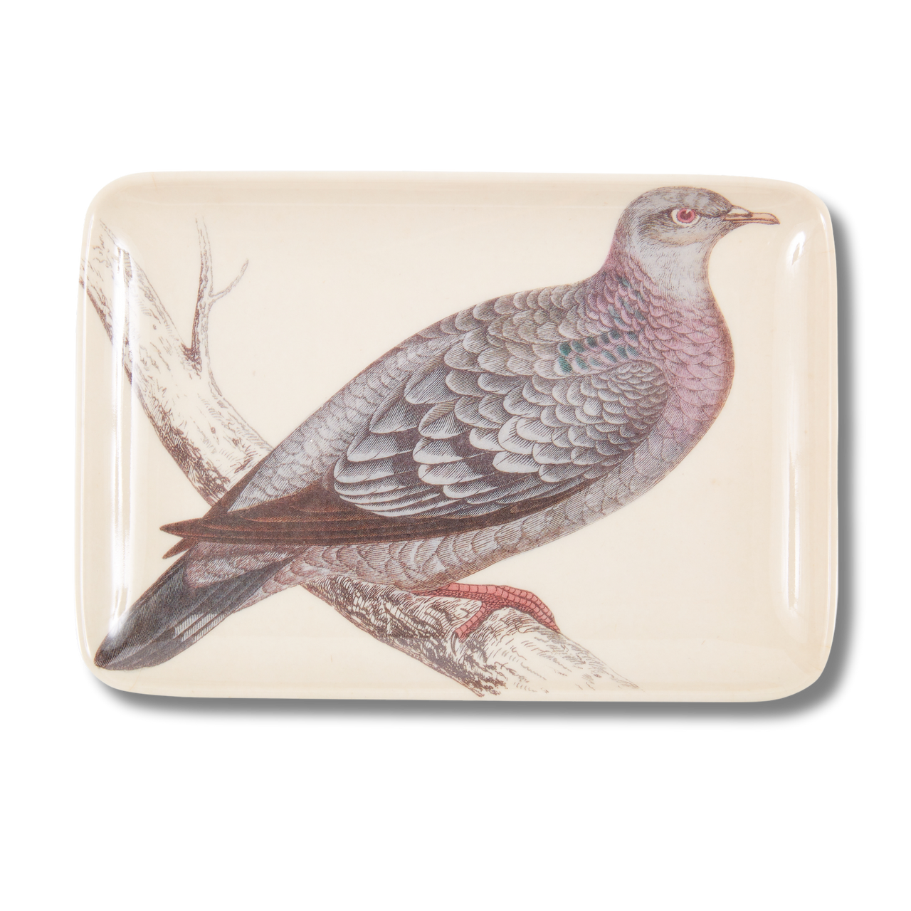 Dove Melamine Valet Tray