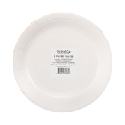 Pumpkin Line Art Paper Plates
