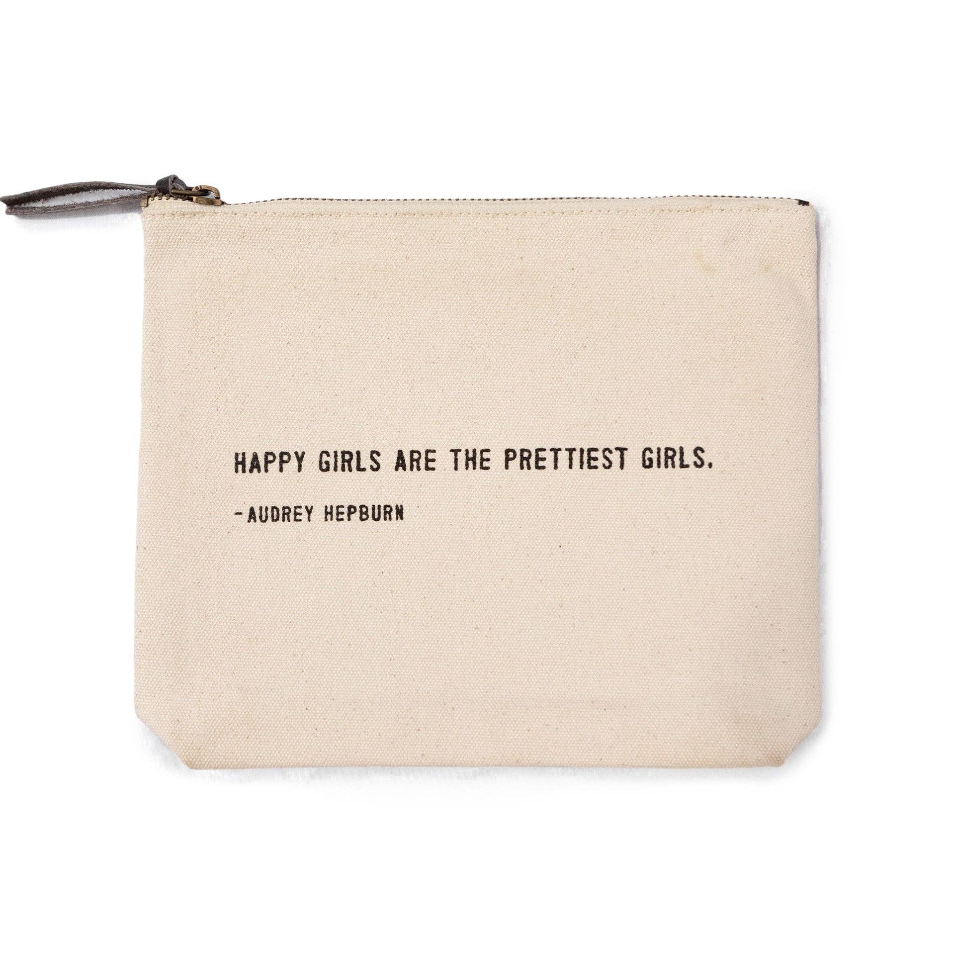 Audrey Hepburn Canvas Zip Bag