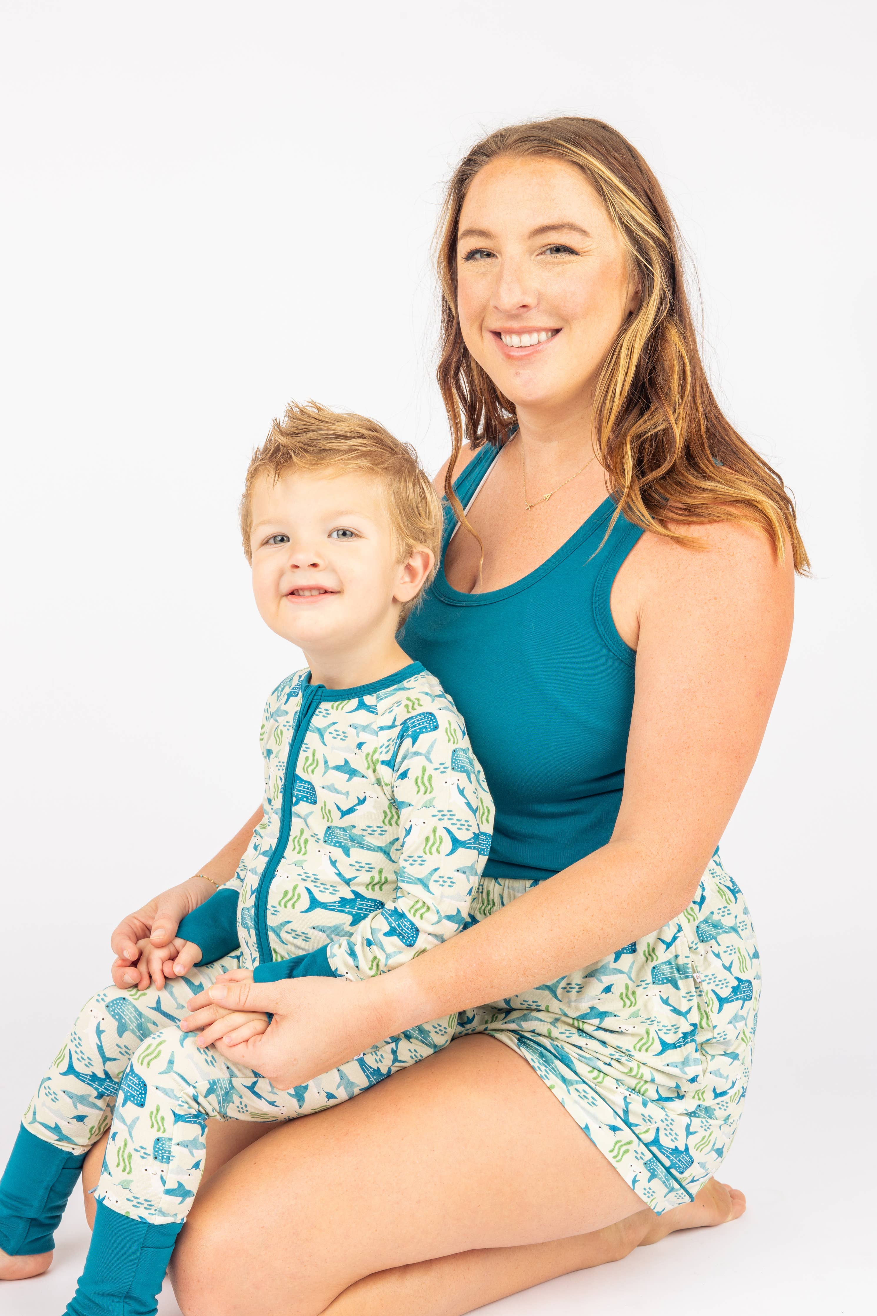 Shark Friends Bamboo Baby Pajamas