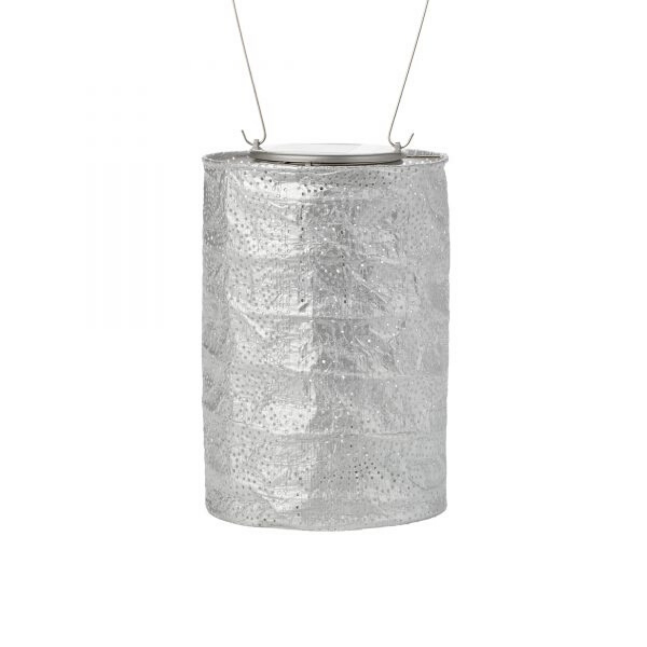 Silver Soji Stella Cylinder Solar Lantern