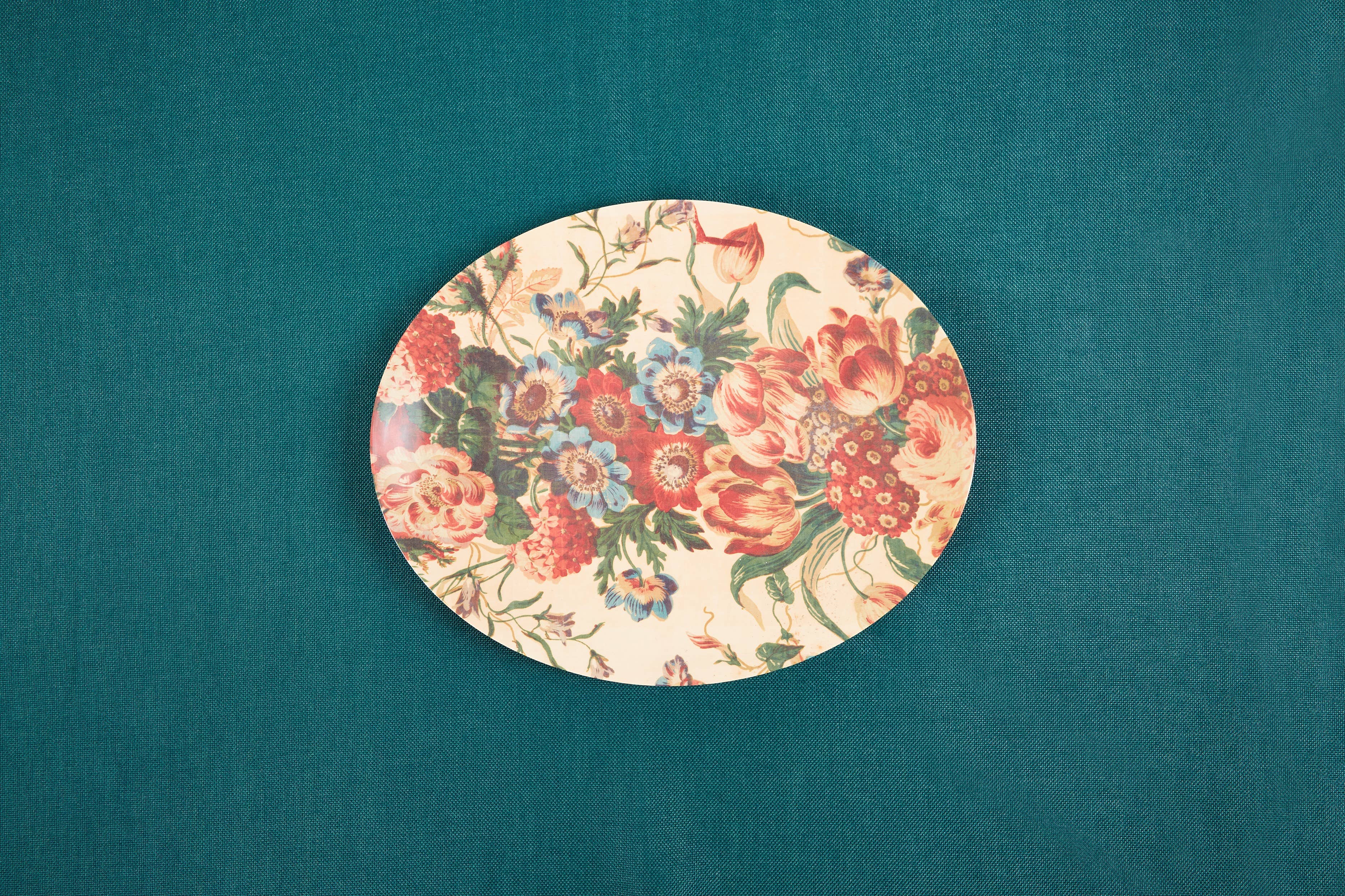 English Garden Oval Tray