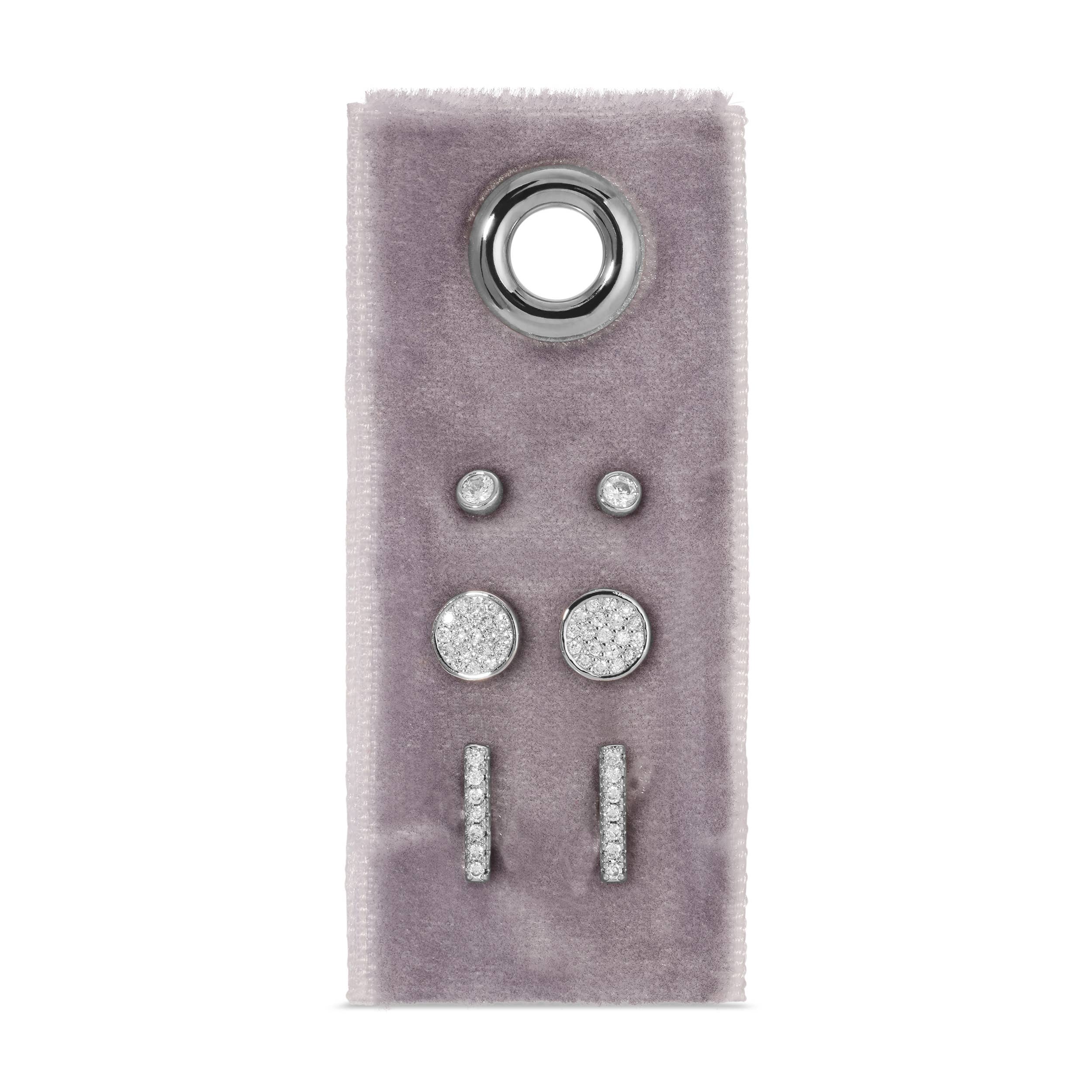 Pavé Velvet Stud Earring Gift Set