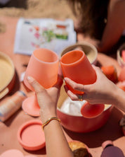 Terra + peach | swepp | silicone unbreakable wine glasses