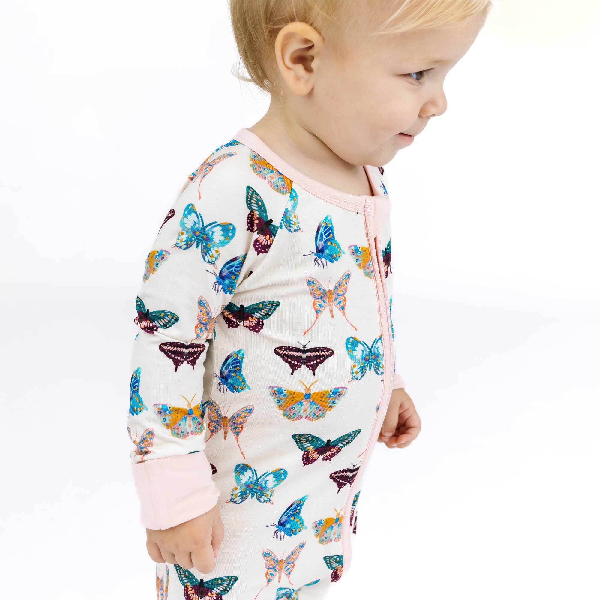 Butterflies Bamboo Baby Pajamas