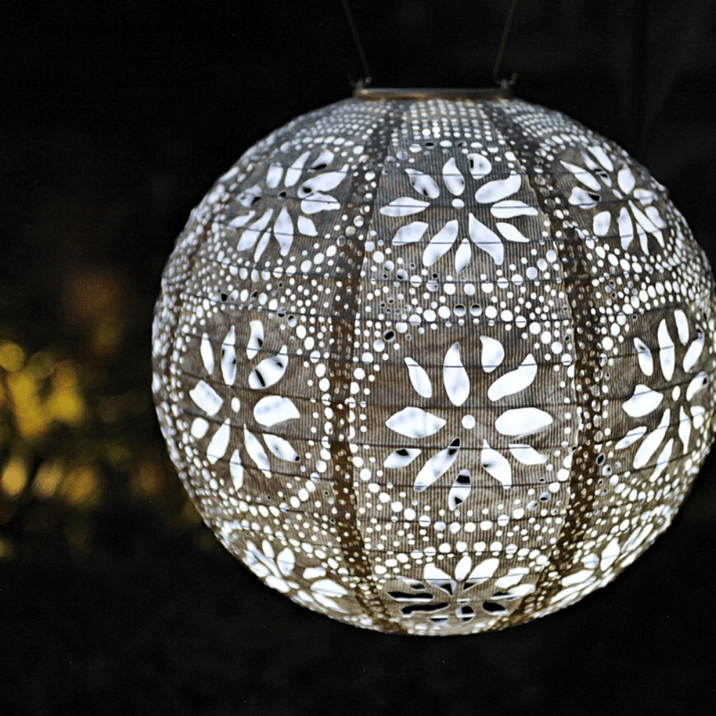 Pearl Boho Globe Solar Lantern